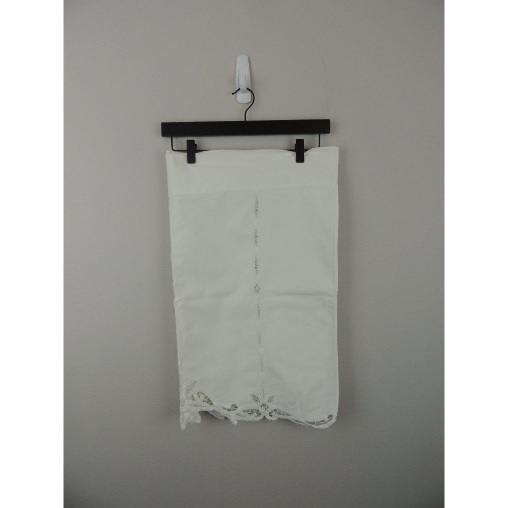 Battenberg Lace curtains 2 panels white 25 x 30